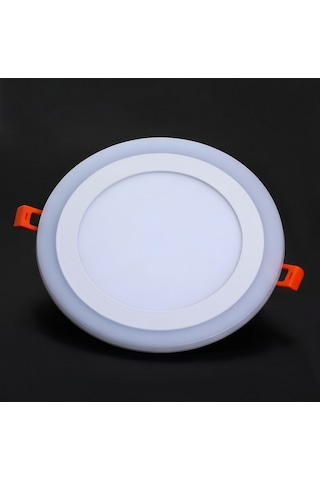 Yuvarlak Sıva Altı Led Spot Armatür 36 Watt Çift Renk Mavi Günışığı Aydınlatma Gece Lambası