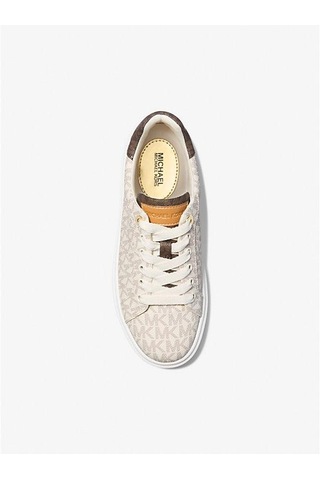 Michael Kors Romey Two-tone Logo Platform Sneaker Krem