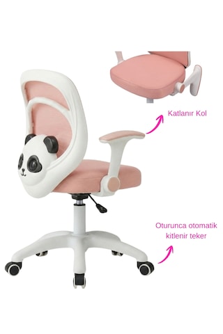 Drift Bono Çocuk Çalışma Sandalyesi Pembe