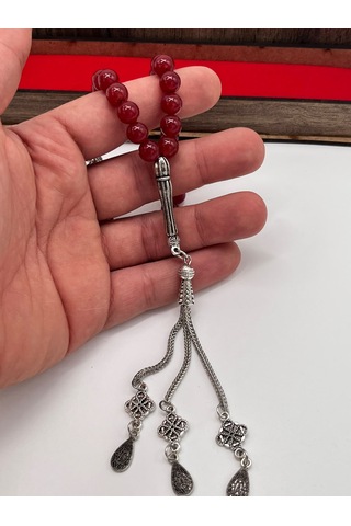 Akuamarin Taşı Tesbih 33 Lü Mavi Doğal Taş Renkli Metal Püsküllü Şık Tesbih + Kutulu+ Tsb66 Çok Renkli 05996688