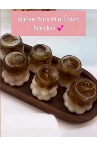 Üzüm Model Kahve Yanı Bardağı 12 Adet 60 Cc Şeffaf
