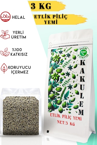 Kakulem Sertifikal Etlik Tavuk Civciv Piliç Yemi 3 Kg