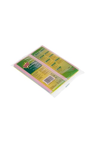 Scotch Brite Genel Kullanım Amaçlı Renkli Bez 3 Adet Sarı/Pembe/Mavi