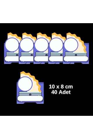 Öğrenci Yaka Ve Dolap İsim Kartları Mb1 40'lı Paket