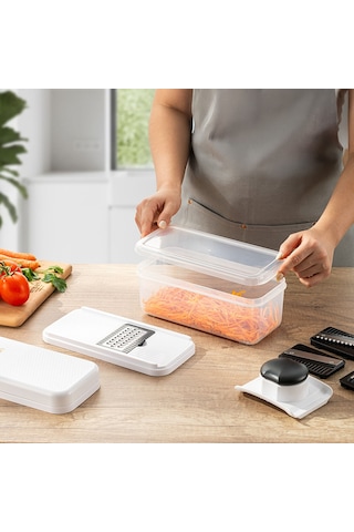 Emsan Smart Hazneli Doğrayıcı 8 Parça Beyaz