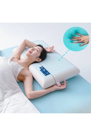 1 Adet Jel Bellek Köpük Yastık Yavaş Ribaund Ve Soğutma Etkisi Çok Renkli