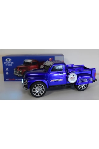 Everton Rt-1962 Mavi Blue Arabalı Bluetooth Fm-usb-tf-aux Şarjlı Nostaljik Radyo Kdo