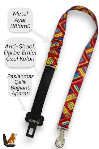 Caramelos Kedi Ve Köpek Araç Emniyet Kemeri , Araç Tasması Klm