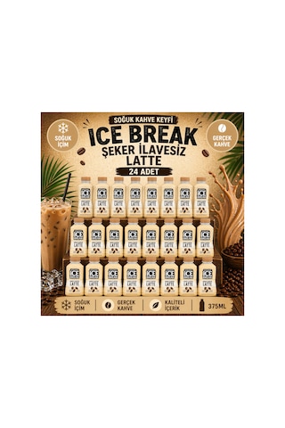 İce Break Şekersiz Soğuk Kahve 24 Adet Diğer