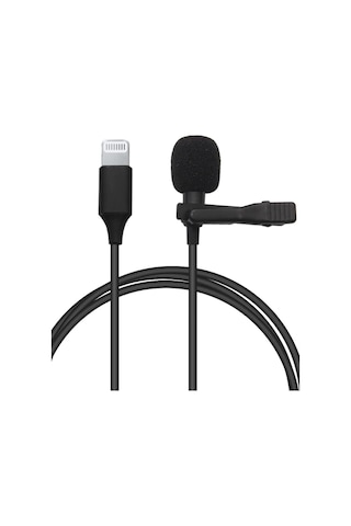 Lightning 2 Metre Double Mikrofon - Siyah