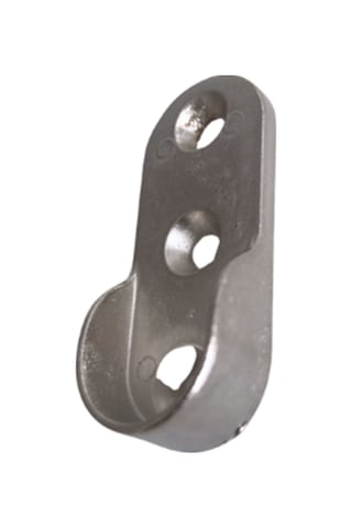 Oval Askı Borusu Flanşı Dolap Ve Mobilya Oval Boru Flanşı İç Ölçüleri En:15mm Boy:25mm 4 Adet Krom