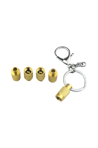 Symbee 5 Li Lastik Hava İndirici Takımı - Pratik Ve Dayanıklı Araç Lastik Aleti, Paslanmaz Pirinç Malzeme