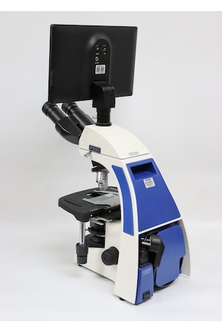 Ece Opto-edu Laboratuvar Araştırma Mikroskobu Trinoküler 2000x Infinity Plan Optik Sistem Ve Lcd Ekranlı Mikroskop Kamerası Alüminyum Bavulda