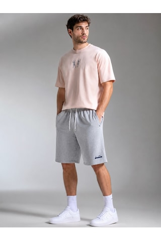 Diadora Saloon Pamuklu Erkek Gri Spor Şort