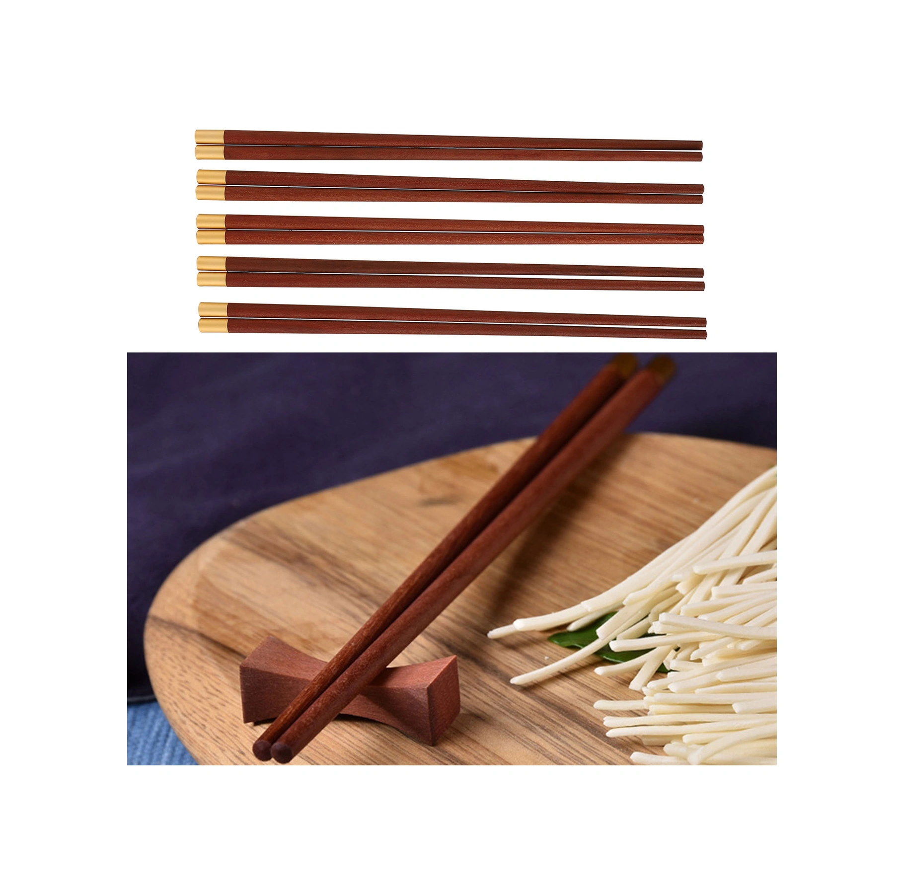 Kangvka Doğal Kupa Ağacı Çubuk Kaşıklar, Bakır Uçlu Şanslı Karakter, Boya Ve Mürekkepsiz, 5 Çift Kutulu, Ev Kullanıma Ve Hediye İçin Uygun Diğer