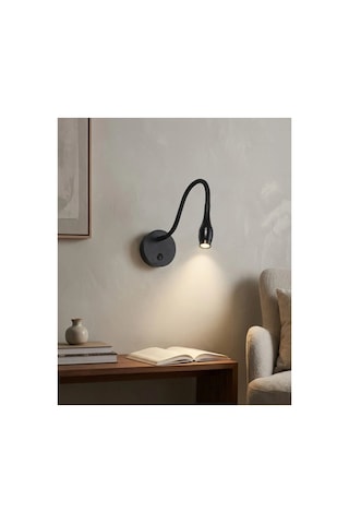 1 Adet Cata Ct 5232 Baykuş Siyah Kasa Led Aplik 3w 3200k Gün Işığı Çok renkli