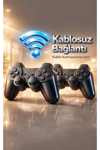 Playstation 3 Dualshock 3 Kablosuz Oyun Kolu 2 Li Set Kablo li