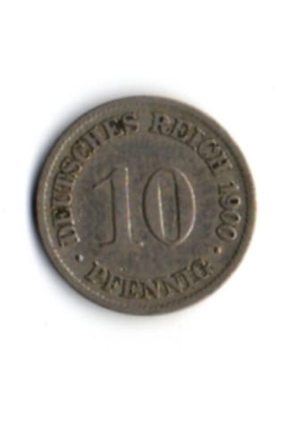 Alman İmparatorluğu 10 Pfennig 1900 Mp1680