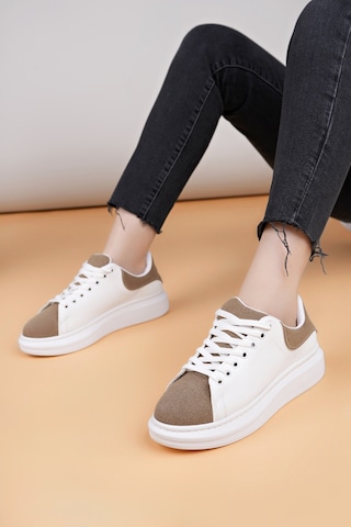 Luis A Costa Lc109 Beyaz Kahve Süet Kadın Sneaker Renkli