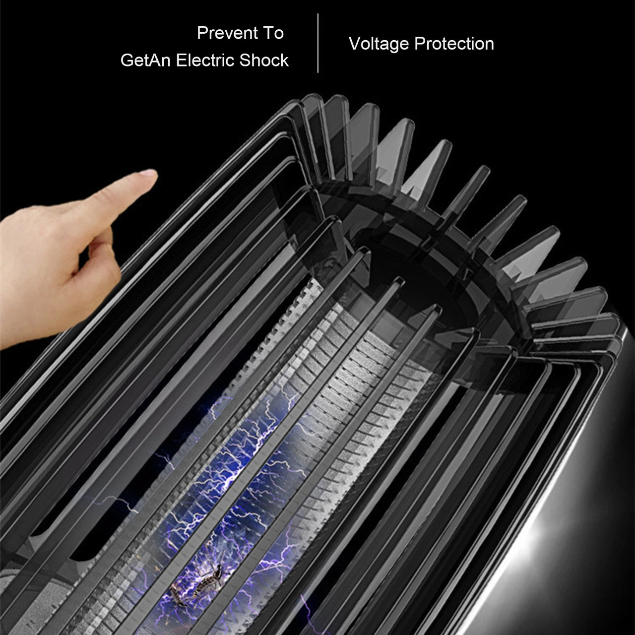 Youmex Ev Ve Dış Mekan Usb Şarjlı Led Elektrik Şoklu Toprak Katalizörlü Havuç Tutucu, 360 Mor Işık Ve Gürültüsüz Fonksiyonlu Sakin Havuç Öldürücü