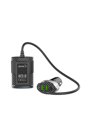 Kilifone - Araç Şarj Seti Zr-c502 2+2 - Siyah - T9690 Siyah