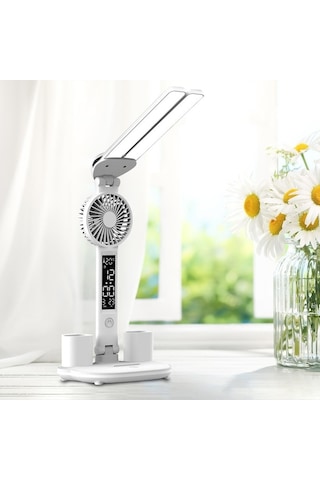 Maoyaya Suntek Fanlı Kalemlikli Masa Lambası Çiftli Merkez Ofis, Güçlü Filtreli Diğer