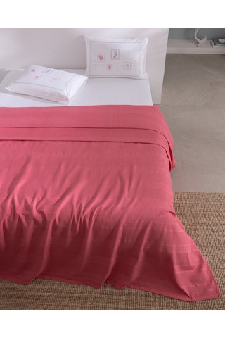 Madame Coco Mathilda King Size %100 Pamuk Karde Düz Pike Takımı - Fuşya 8684427309674 Çok Renkli