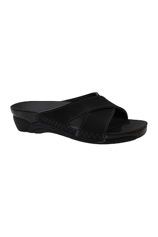 Ceyo Venedik-9 Siyah Ortapedik Bayan Terlik & Sandalet