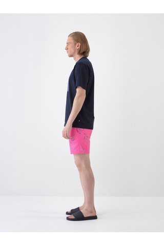 Xint Lacivert Pamuk Dokulu Regular Fit Tişört 502228