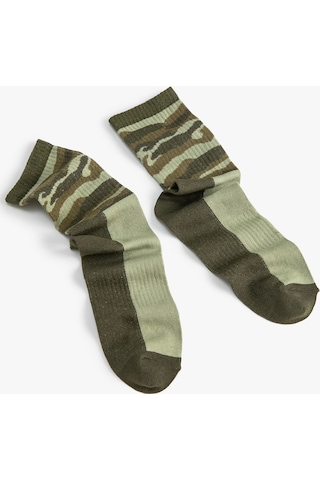 Koton Kamuflaj Çorap Soket Haki 4wam80363aa 4WAM80363AA876 Haki