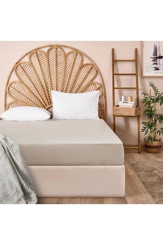 Evidea Soft Basic Tek Kişilik Lastikli Çarşaf - Bej - 100x200 Cm Bej