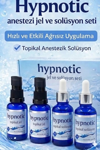 Hypnotic Acı Azaltıcı Seti 20 Ml 4lü Jel Ve Solüsyon Şeffaf