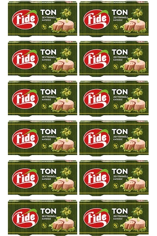 Fide Zeytinyağlı Ton Balığı 24 x 160 G Fide Zeytinyağlı Ton Balığı 24 x 160 G