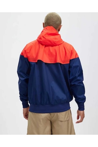 Nike Sportswear Windrunner Da0001-410 Erkek Mavi Ceket Lacivert - Kırmızı