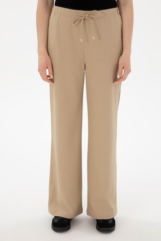 U.S. Polo Assn. Kadın Açık Haki Loose Relax Fit Kanvas Pantolon 50290877-VR183