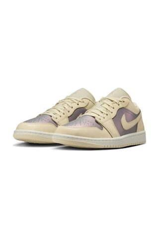 Nike Air Jordan 1 Low Special Edition Womens Sneaker Hakiki Deri Kadın Günlük Spor Ayakkabı Krem
