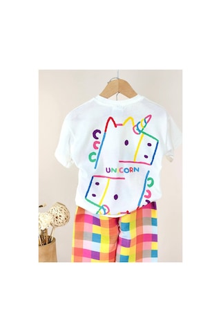Poala Kids Unicorn Renkli Takım Çok Renkli