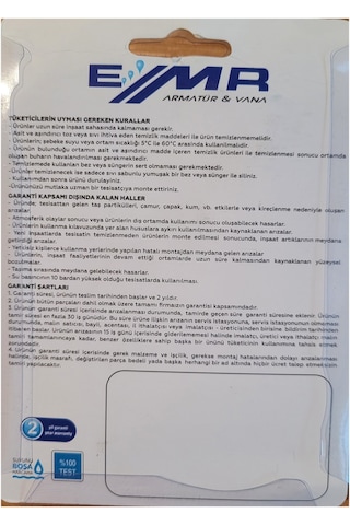 Emr Taharet Musluğu Rozetli Ara Musluk Paslanmaz Krom Tip-3 Mavi