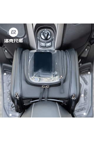 Rockbros 14lt Motosiklet Tünel, Depo Üstü Ve Kask Çantası Suya Dayanıklı Alüminyum - Siyah