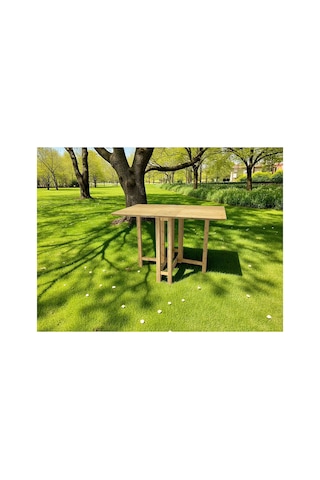 Katlanır Kanatlı Masa Yemek Masası Çalışma Masası Mutfak Masası Bambu Naturel