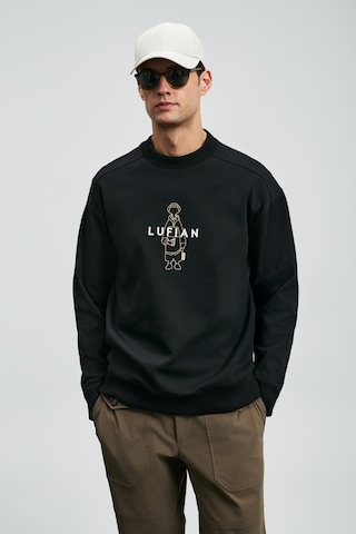 Lufian Erkek Sımba Sweatshirt 112030175 Siyah Siyah
