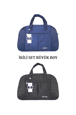 Case Club Iki Renk Büyük Boy Seyahat Ve Spor Çantası Omuz Askılı Çok Renkli