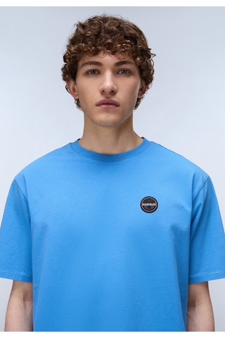 Napapijri S-badge Ss 1 Erkek T-shirt-33139 Mavi