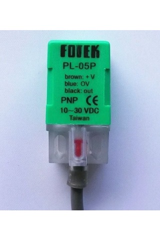 Pl-05p Fotek 17x17x35mm 10-30vdc Besleme Pnp No 5mm Algılama 2mt Kablolu Kübik Endüktif Sensör