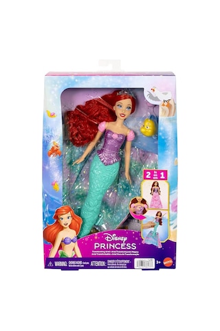 Mattel Disney Prensesi Ariel İnsandan Deniz Kızına Dönüşen Bebek