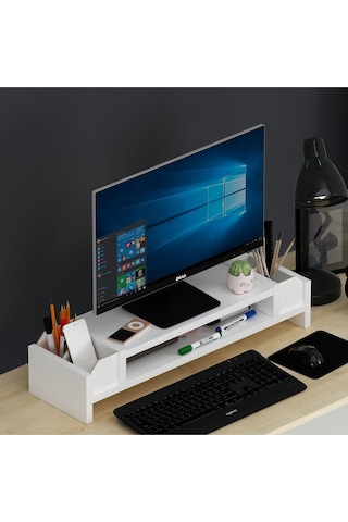 Çınar Monitör Yükseltici Beyaz-beyaz