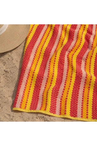 Soft Tivi Plaj Havlusu - Renkli - 70x140 Cm Çok Renkli