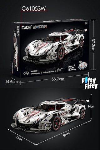 Cada V12 Hypercar -c61053w 4449 Parça Profesyonel Oyuncak Yapım Seti