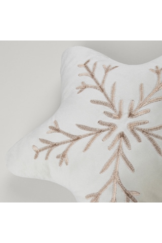 Linens Star 37x35 Cm Kırlent Ekru Ekru