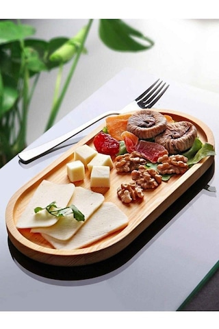 Bambu Sunum Tabağı & Yağdanlık Altı Tabağı 26 Cm Siyah